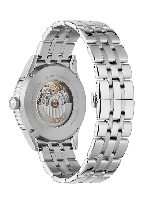 Versace Aiakos Automatic Silver Dial Men's Watch V18040017